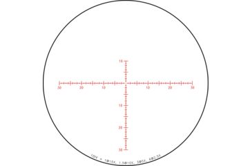 Image of Trijicon Credo HX CRHX1542 2.5-15x42mm Rifle Scope, 30 mm Tube, Second Focal Plane, Black, Red MOA Center Dot Reticle, MOA Adjustment, 2900033