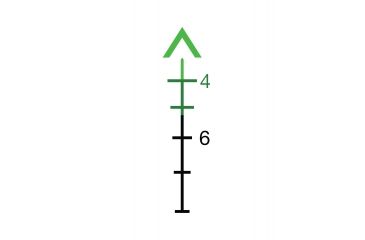 Image of Trijicon ACOG TA11 3.5x35mm Rifle Scope, Black, Green Chevron 5.56x45mm M193 / 55 Grain Reticle, MOA Adjustment, 100293