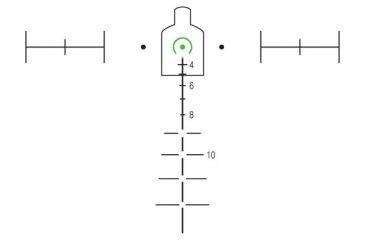 Image of Trijicon ACOG 3.5x35 Dual Ill Rifle Scope w/Mount, Green Horseshoe .308 M240 Reticle