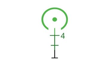 Image of Trijicon Dual Illuminated Green Horseshoe Ballistic Reticle
