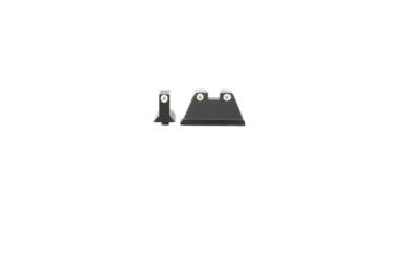 Image of Trijicon For Glock Suppressor Night Sight Set - White Outline - Green Lamps for Calibers 9mm,.40,.43,.45 G.A.P.,.357 GL201-C-600649