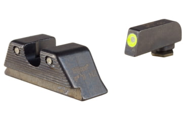 Image of Trijicon HD XR Night Sight Set, MOS Fit Rear, Glock 17, 17L, 19, 22, 23, 24, 25, 26, 27, 28, 31, 32, 33, 34, 35, 37, 38 and 39, Yellow, 601091