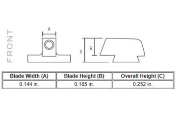 Image of Trijicon Heavy Duty Night Sight Set, S&amp;W M&amp;P Shield/Shield Plus/Shield 2.0, Green/Orange, 600722