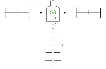 Image of Trijicon ACOG 3.5x35 Dual Ill Rifle Scope w/Mount, Green Horseshoe .308 M240 Reticle