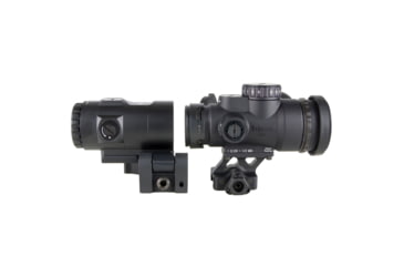 Image of Trijicon MRO HD Patrol Combo Set, 1x25 68 MOA Reticle w/ 2.0 MOA Dot, Full Co-Witness Q-LOC Mount AC32070 and 3x Magnifier w/ Quick Release Flip-to-Side Mount, Black, MRO-C-2200111