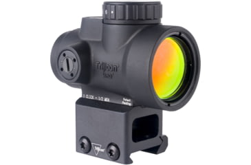 Image of Trijicon MRO SD 1x25mm Reflex Green Dot Sight, 2.0 MOA Adjustable Green Dot, with Lower 1/3 Co-witness Mount, Black, MRO-C-2200333