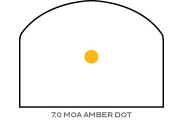 Image of Trijicon RM04 RMR Dual Illuminated Reflex Sight, 7 MOA Amber/Gold Sight, No Mount, Matte, Sniper Gray, 700163