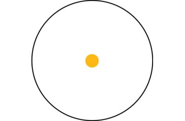 Image of Trijicon RX01-23 Reflex 6.5 MOA Amber Dot Sight, Black w/ ARMS #15 Throw Lever Mount