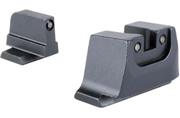 Image of Trijicon Suppressor/Optic Height Sight Set with Black Front/Black Rear &amp; Green Tritium - for M&amp;P C.O.R.E, M&amp;P M2.0 Optics Ready, Black, 601150