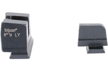 Image of Trijicon Suppressor/Optic Height Sight Set with Black Front/Black Rear &amp; Green Tritium - for M&amp;P C.O.R.E, M&amp;P M2.0 Optics Ready, Black, 601150