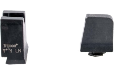 Image of Trijicon Suppressor/Optic Height Sight Set, Black Front/Metal Rear &amp; Green Front Lamp, Glock  42, 43, 43x, 43e, 48, Black, 601145