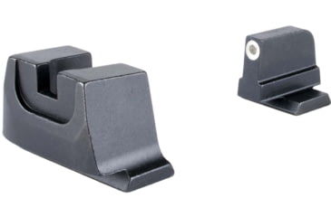 Image of Trijicon Suppressor/Optic Height Sight Set with White Front/Metal Rear &amp; Green Front Lamp - for M&amp;P C.O.R.E, M&amp;P M2.0 Optics Ready, Black, 601154