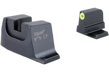 Image of Trijicon Suppressor/Optic Height Sight Set with Yellow Front/Metal Rear &amp; Green Front Lamp - for M&amp;P C.O.R.E, M&amp;P M2.0 Optics Ready, Black, 601152