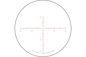 Image of Trijicon Tenmile HX TMHX2550 5-25x50mm Rifle Scope, 30 mm Tube, Second Focal Plane, Black, Red MOA Center Dot Reticle, MOA Adjustment, 3000010