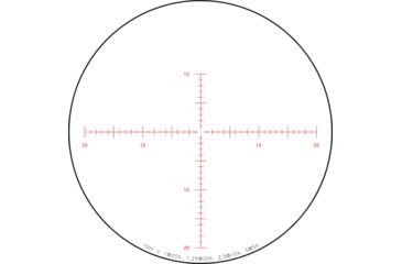 Image of Trijicon Tenmile HX TMHX2550 5-25x50mm Rifle Scope, 30 mm Tube, Second Focal Plane, Black, Red MOA Center Dot Reticle, MOA Adjustment, 3000010