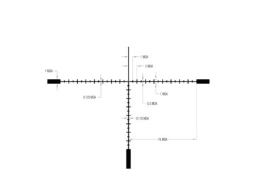 Image of Trijicon Tenmile HX TMHX2450 6-24x50mm Rifle Scope, 30 mm Tube, Second Focal Plane, Black, Red MOA Ranging Reticle, MOA Adjustment, 3000003