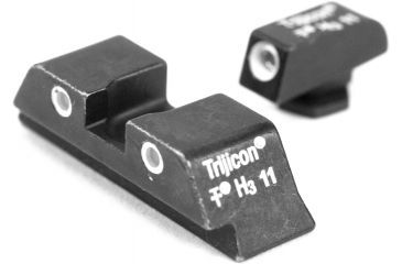 Image of Trijicon Bright &amp; Tough 3 Dot Night Sight Set, Green Front &amp; Yellow Rear - For Glock 17/17L/19/22/23/24/26/27/33/34/35/38/39 - GL01 - GL01Y