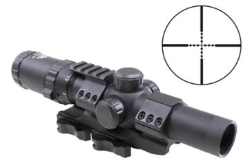 Image of Trinity Force 1-4x24mm Assault Waterproof Rifle Scope w/Quick Release Monolithic Mount,Mil Dot Reticle,Black SR19S1424B