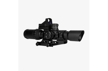 Image of Trinity Force Assault Scope 1-4X28 , Combo V2, Electronic Buttons, Mil-Dot  Reticle, Black SR19S1428BH-V2