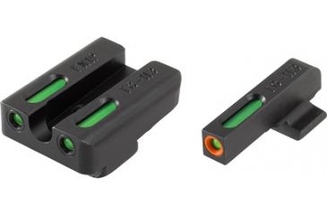 Image of TruGlo Brite-Site TFX Pro Sight Set For FNH FNP-40/FNX-40/FNS-40, Including Compact Green Rear, Green With Orange Focus Lock Front Sight, TG-TG13FN2PC