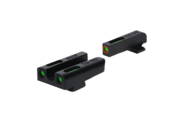 Image of TruGlo Brite-Site TFX Pro Sight Set For FNH FNP-45/FNX-45, Green Rear, Green With Orange Focus Lock Front Sight, TG-TG13FN3PC