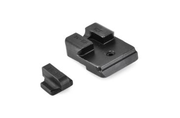 Image of TruGlo Brite Site Tritium Pro Front/Rear Green Night Sight Set for HK VP9/VP40/P30/HK45, 3-Dot Configuration Front, White Focus Lock Ring, Steel, Black, TG-TG231H1W