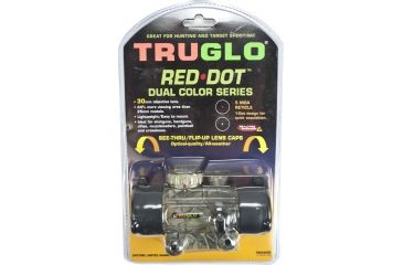 Image of TruGlo Dual Color 40mm and 30MM Red Dot Sights Dual Color, Red Dot Sizes TruGlo Dual Color 30mm Camo Red Dot Sight