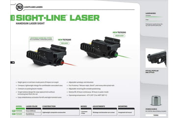 Image of Truglo Laser Sight-line Green Laser Fits Glock Rechgbl