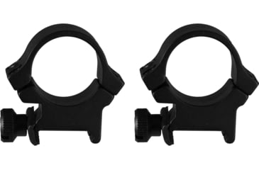 Image of TruGlo Lightweight Quad Lock 1 in Scope Rings Mount, Picatinny/Weaver Rails, High, Black, TG-TG8961B2