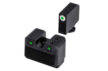 Image of TruGlo Tritium Pro Handgun Sight Set for Glock Low MOS, White Focus Lock Ring, TG-TG231G1MW