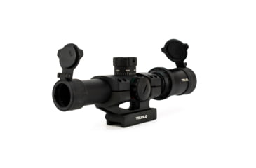 Image of TruGlo Tru-Brite 1-6x24mm Rifle Scope, 30mm Tube, Illuminated Power Ring, Duplex Mil-Dot Reticle with Mount, Matte, TG-TG8516TL