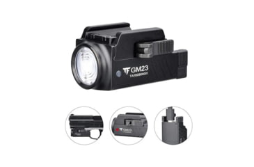 Image of TrustFire GM23 Quick Release Li-Polymer Rechargeable CREE XP-L HI LED Sub-Compact Pistol Light, 800 Lumens, Black, GM23
