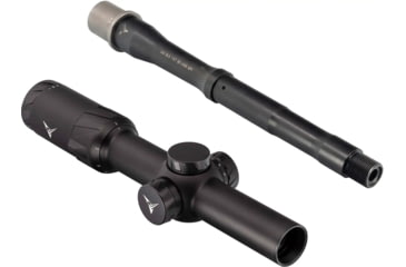 Image of TRYBE Optics SLED LPVO 1-8x24mm Rifle Scope, 30mm Tube, Black &amp; TRYBE Defense 9 in .300 AAC Blackout Balance Profile AR-15 Rifle Barrel