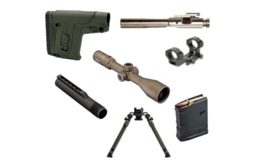 Image of TRYBE Optics 1-8x24mm Rifle Scope, Magpul 7.62x51mm NATO Magazine, GG&amp;G FLT 30mm Scope Mount, FAB Defense SPIKE Bipod, R.A.P.S. Buttstock