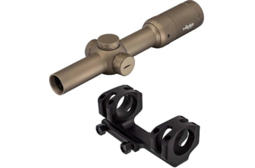 Image of TRYBE Optics 1-8x24mm Rifle Scope, Primary Arms GLx 30mm 0 MOA Cant Cantilever Scope Mount