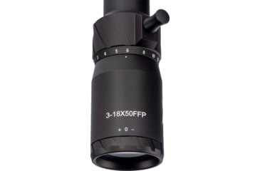 Image of TRYBE Optics HIPO Rifle Scope, 3-18x50mm, 30 mm Tube, FFP, PLR-25 MOA Reticle, Black, TRORS3-18x50FFP-BL