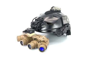 Image of US Night Vision ARGUS Panoramic Night Vision Goggle - Gen II White Phosphor, FDE, 8x6x5in, APNVG-NNVT-WP