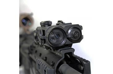 Image of US Night Vision Triad Dual-Beam Class 1 Weapon Laser, .7mW IR Laser,  5mW Green Laser, Black 8766