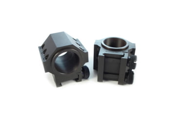 Image of Kensight USTS Double Width Steel Scope Rings, 0.940in Low Profile, Smooth, Black, 660-641