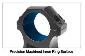 Image of UTG PRO 34mm/2PCs High Profile P.O.I Picatinny Rings, Black, RWU013420