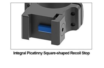 Image of UTG PRO 34mm/2PCs Medium Profile P.O.I Picatinny Rings, Black, RWU013415