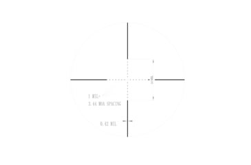 Image of Valiant Optics Zephyr Rifle Scope, 6-24x50mm, 30mm Tube, SF SIR Mil-Dot Red/Green Illuminated Reticle, Black, VL2106