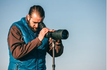 Image of Vanguard 20-60x80 Spotting Scope, BaK4 Roof, Angled, Green, VEO HD 80A