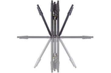 Image of Vanguard VESTA FB 235AB Travel Tripod, Black, 50.3 in, Vesta FB235AB