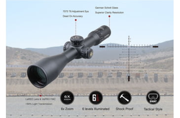 Image of Vector Optics Continental 4-24x56mm Rifle Scope, 34mm, FFP, VCT-34FFP, Nitrogen Purged, Black, SCFF-29