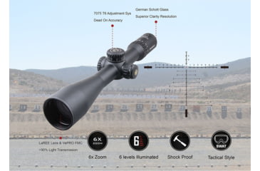 Image of Vector Optics Continental 5-30x56mm Rifle Scope, 34mm, FFP, VCT-34FFP, Nitrogen Purged, Black, SCFF-30