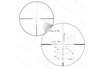 Image of Vector Optics Continental x6 3-18x50 CDM Hunting Riflescope, 30mm Tube, 0192687279043