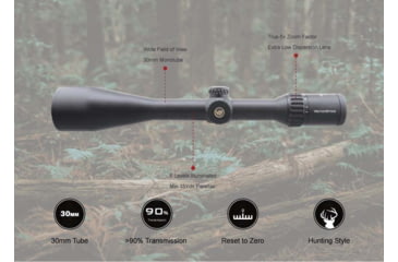 Image of Vector Optics Continental x6 5-30x56 Hunting Riflescope, 30mm Tube, Second Focal Plane, 0192687279050