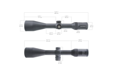 Image of Vector Optics Continental x6 BDC Rifle Scope, 2.5-15x56mm, 30mm Tube, Etched Glass VEC-H15 BDC Reticle, Black, SCOM-34