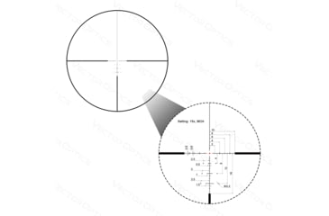 Image of Vector Optics Continental x6 BDC Rifle Scope, 2.5-15x56mm, 30mm Tube, Etched Glass VEC-H15 BDC Reticle, Black, SCOM-34